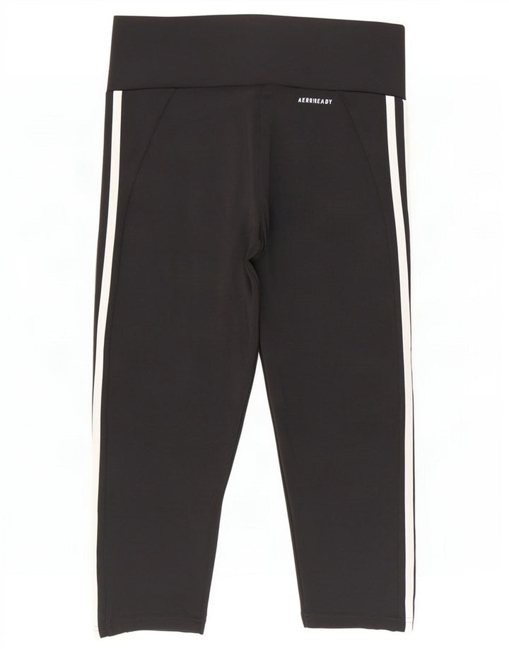 Leggings Adidas Aeroready Capri da donna UK 8/10 Small Poliestere nero