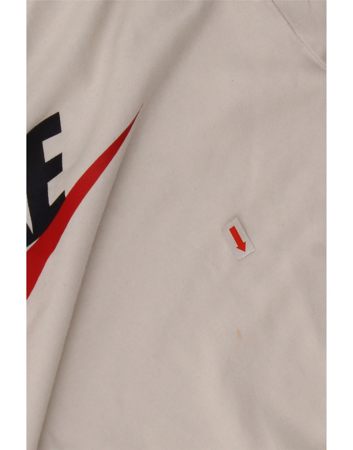 T-shirt grafica NIKE da bambino 13-14 anni in cotone bianco