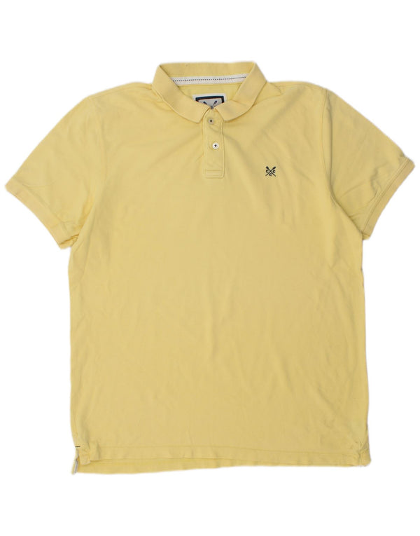 Crew Clothing Polo da uomo XL in cotone giallo