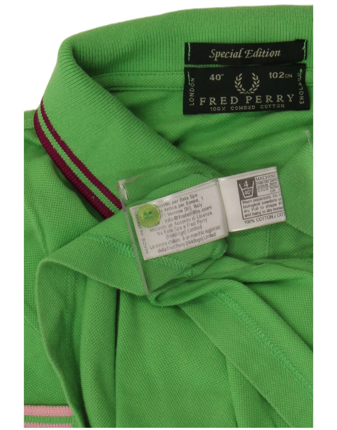 Polo da uomo Fred Perry piccola in cotone verde