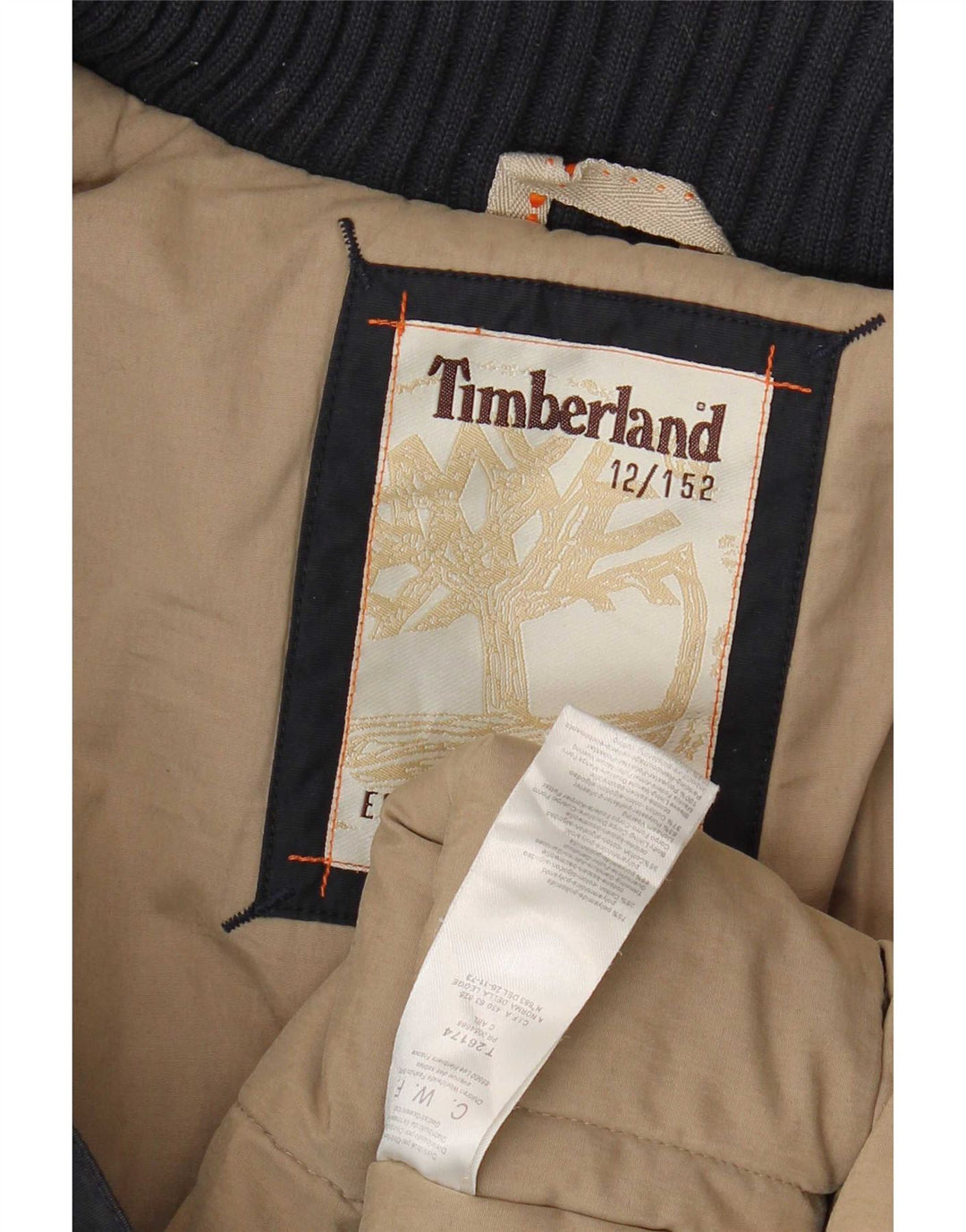 Giubbotto bomber militare da bambino Timberland 11-12 anni in poliammide blu navy