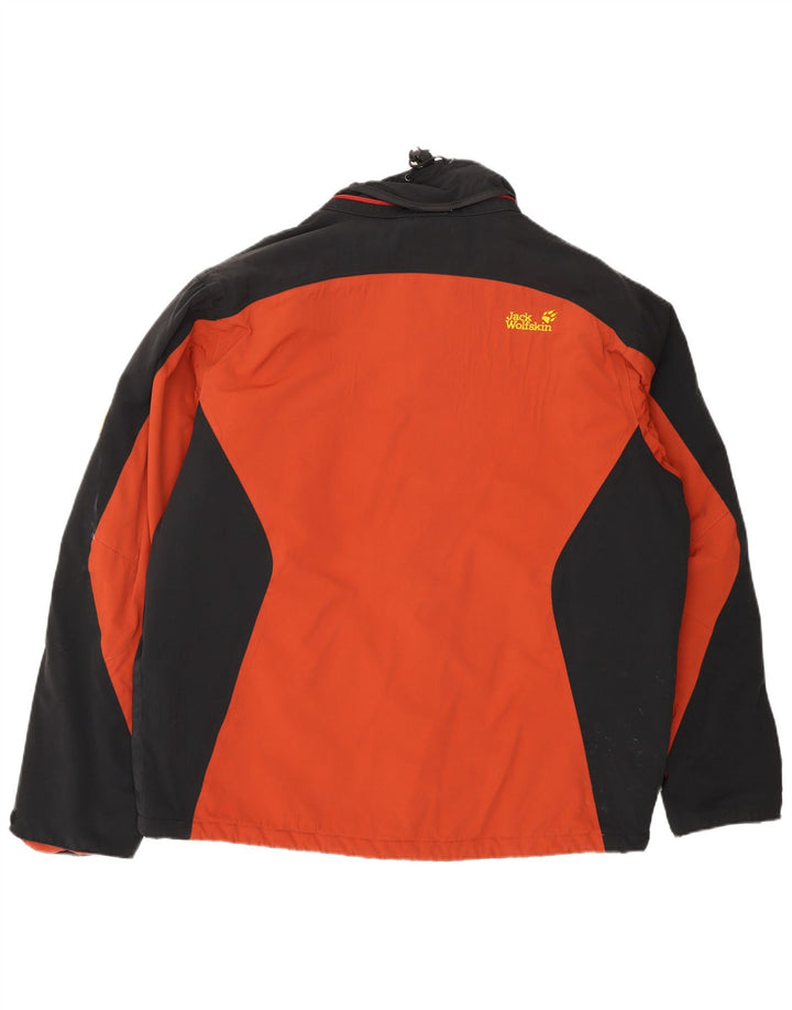 Giacca da sci da uomo Jack Wolfskin UK 40/42 XL arancione color block in poliammide