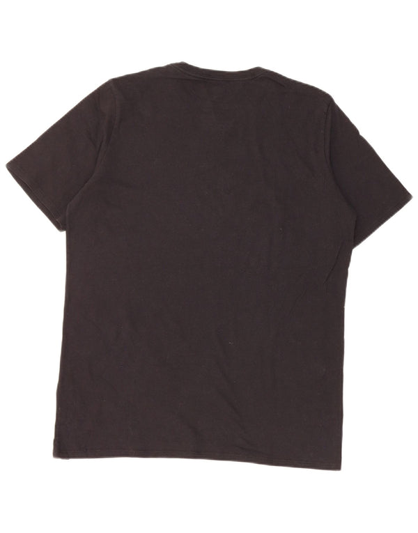 T-shirt grafica da donna Hurley Top UK 14 grande cotone nero