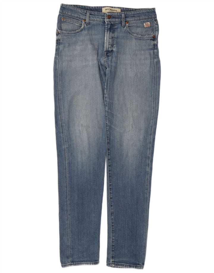 ROY ROGERS Jeans slim da uomo W34 L34 cotone blu