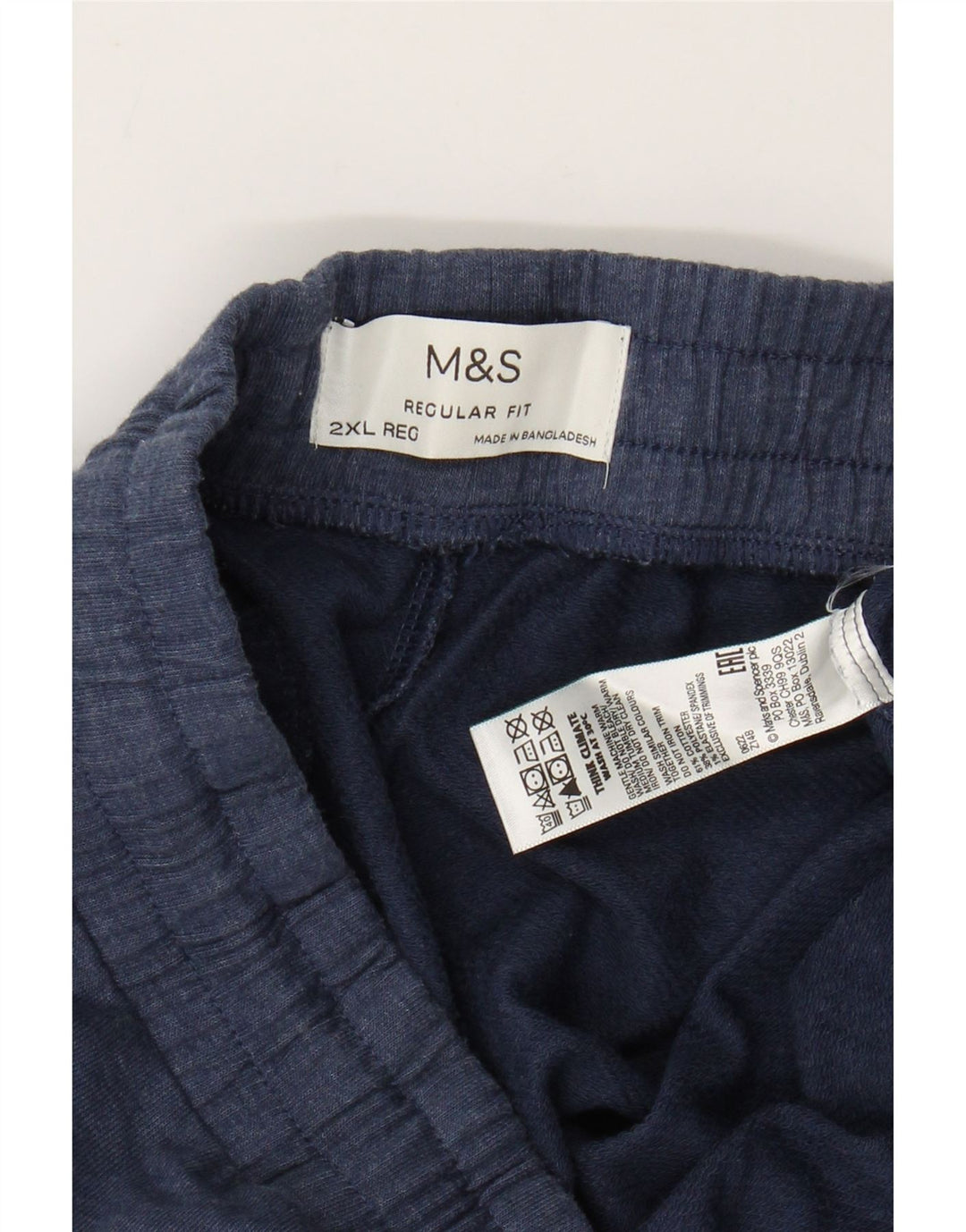 Pantaloni da tuta da uomo MARKS & SPENCER 2XL cotone blu navy