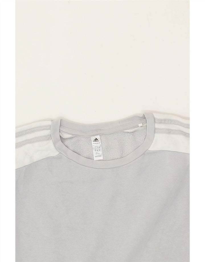 ADIDAS Mens Sweatshirt Jumper XS Blue Cotton Vintage Adidas and Second-Hand Adidas from Messina Hembry 