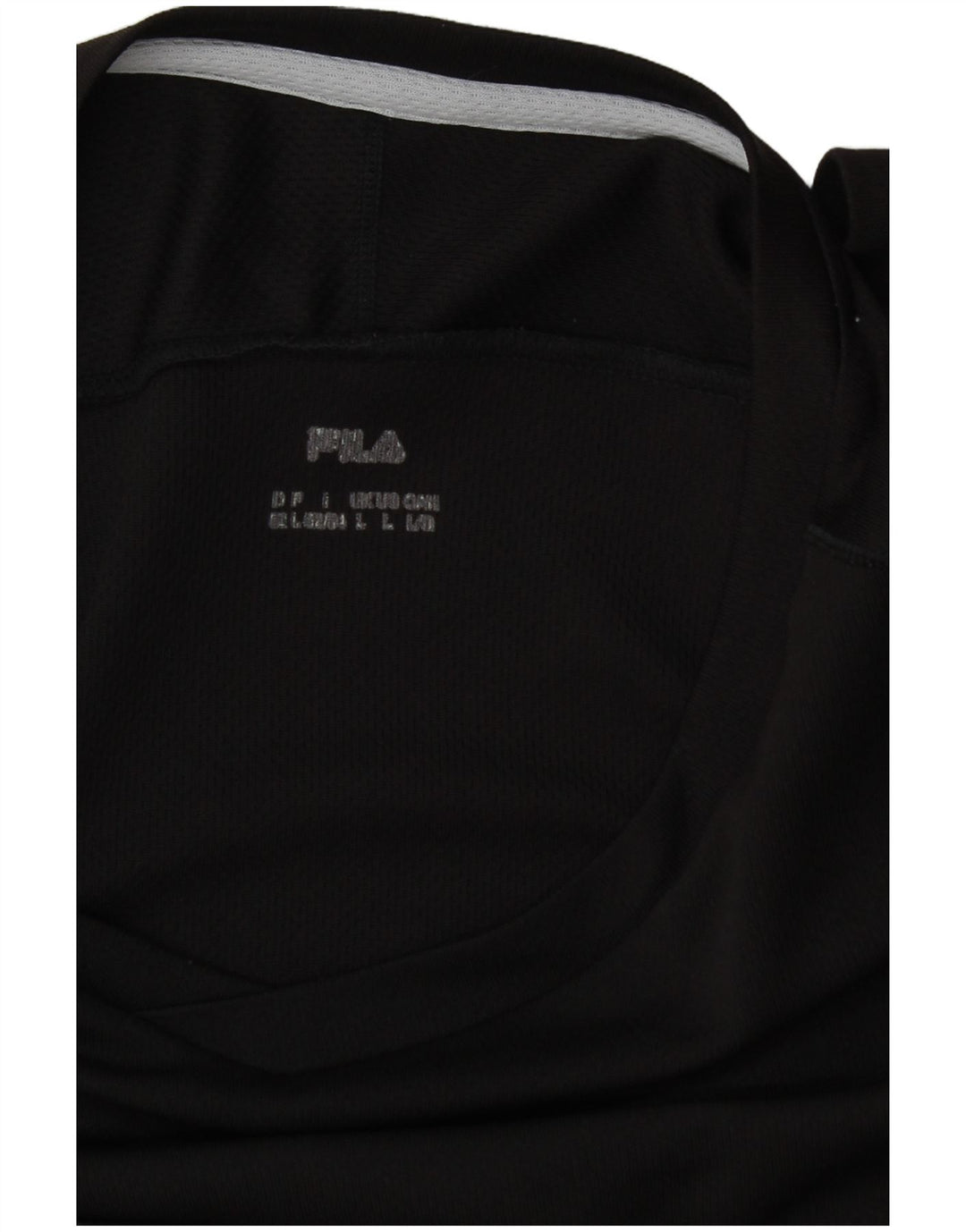 T-shirt Fila da uomo Top Large nera color block