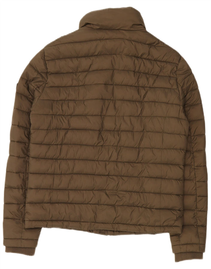 Giacca imbottita da uomo Superdry UK 38 nylon kaki medio