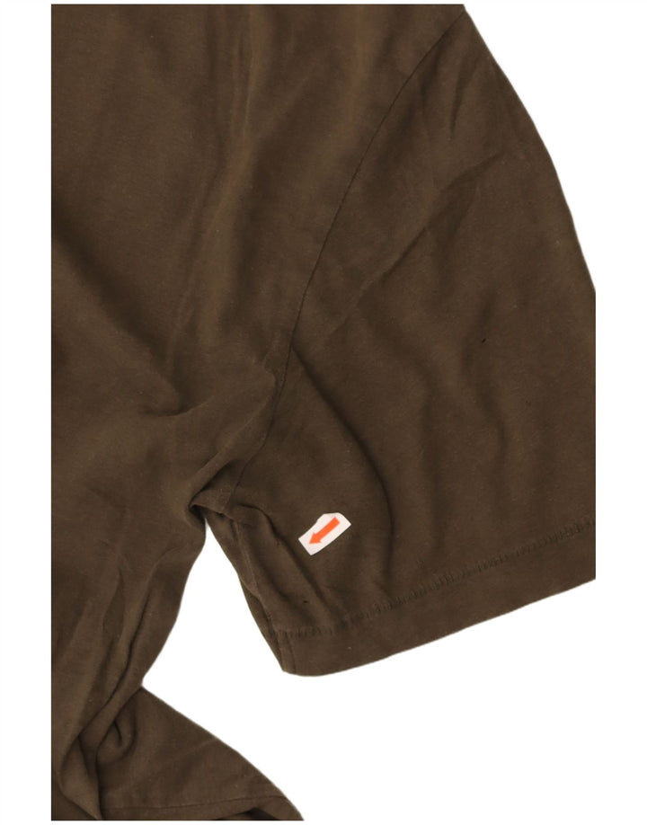 COS Mens T-Shirt Top Small Khaki Cotton