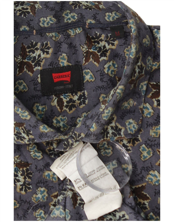CARRERA Camicia Uomo Cotone Floreale Viola Medio