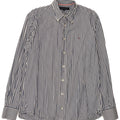 Camicia da uomo Tommy Hilfiger in cotone a righe blu medio