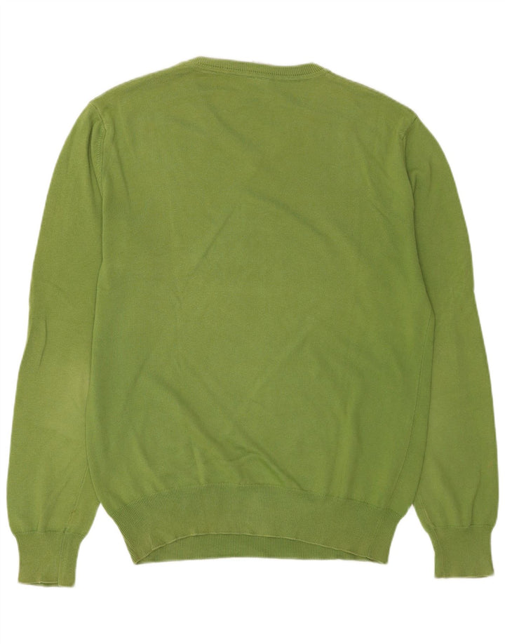 Maglione maglione con scollo a V vestibilità regolare da uomo Murphy & Nye XL verde