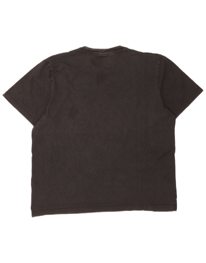 T-shirt Adidas da uomo Top Large in cotone nero