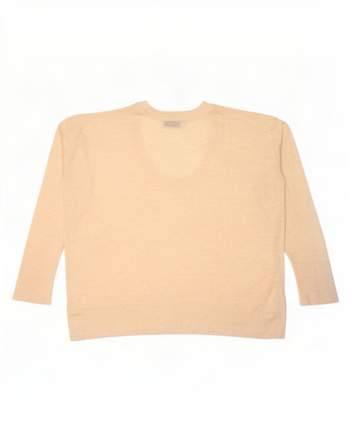 Top oversize da donna Zara a maniche lunghe UK 14 Beige medio screziato