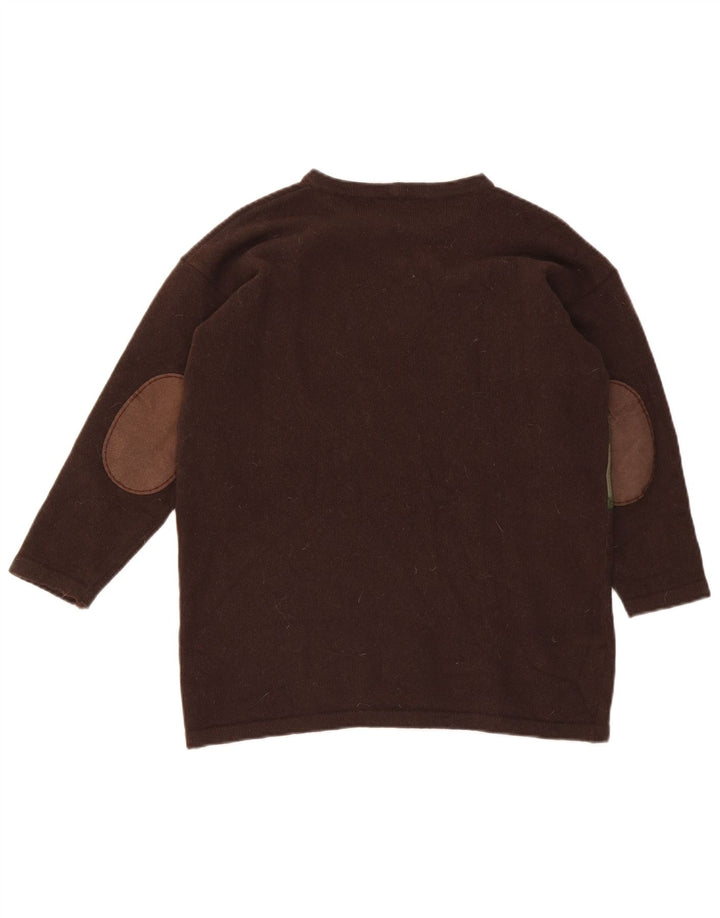 Maglione da donna con scollo a barca con grafica Iceberg IT 42 Marrone medio