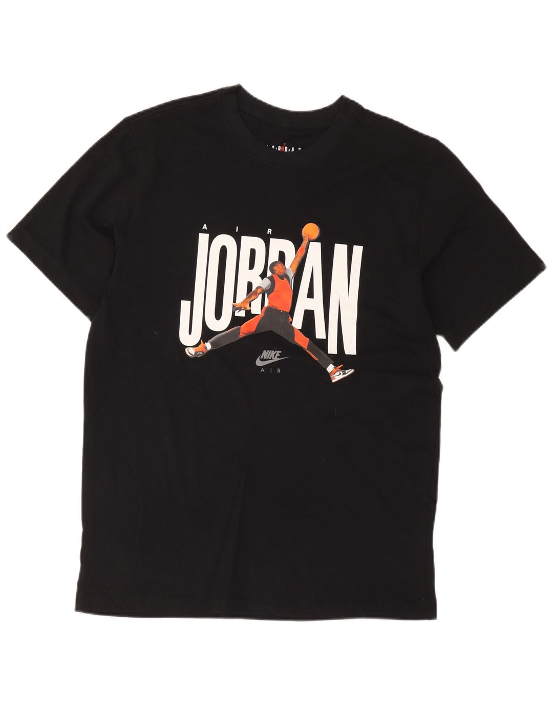 T-shirt grafica da uomo Jordan Top in cotone nero medio