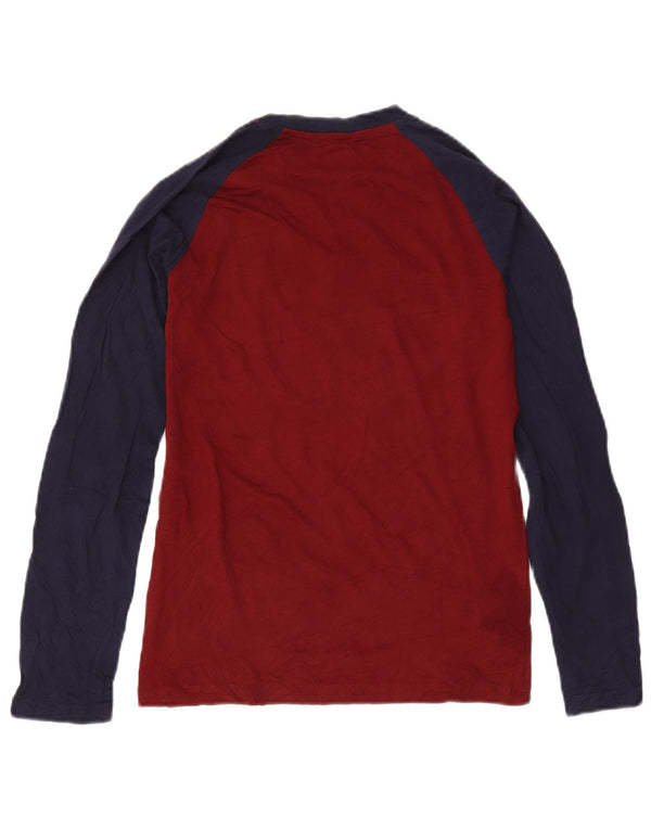 Maglietta grafica da ragazzo NHL a maniche lunghe 14-15 anni Large Bordeaux