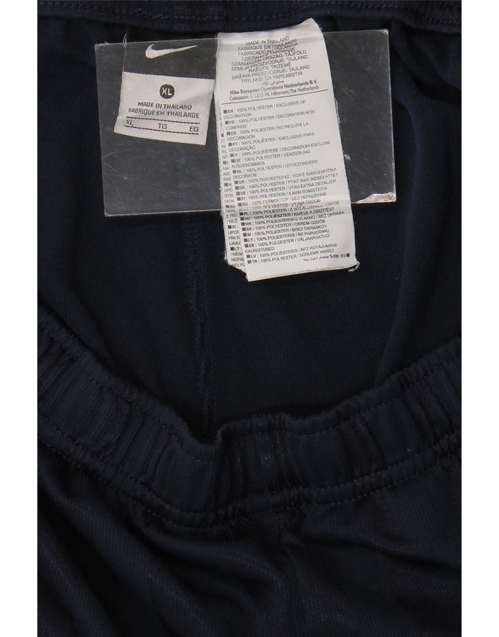 NIKE Pantaloncini sportivi da uomo XL Poliestere a righe blu navy