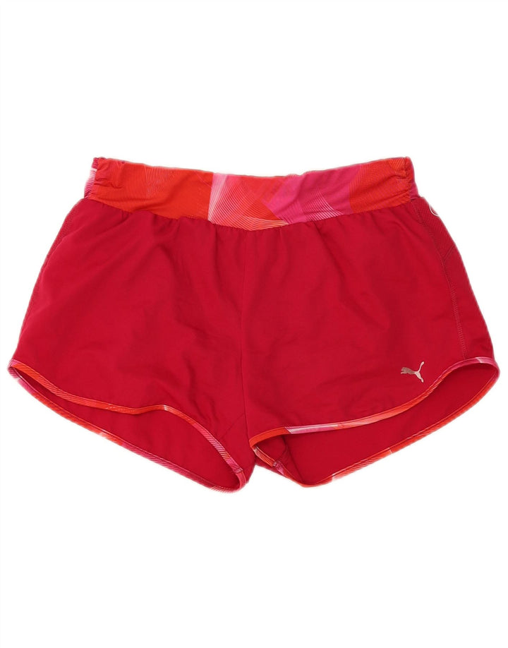 Pantaloncini sportivi Puma da donna UK 14 Borgogna medio