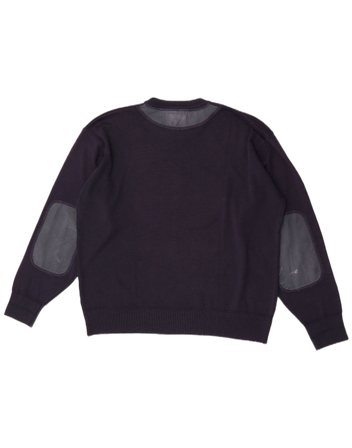 Maglione girocollo grafico da uomo Blue Drake grande blu navy