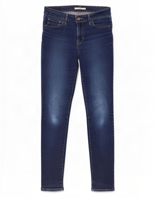 Jeans skinny Levi's da donna 711 W29 L32 cotone blu navy