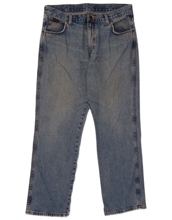 Jeans dritti da uomo Wrangler Texas W36 L30 cotone blu