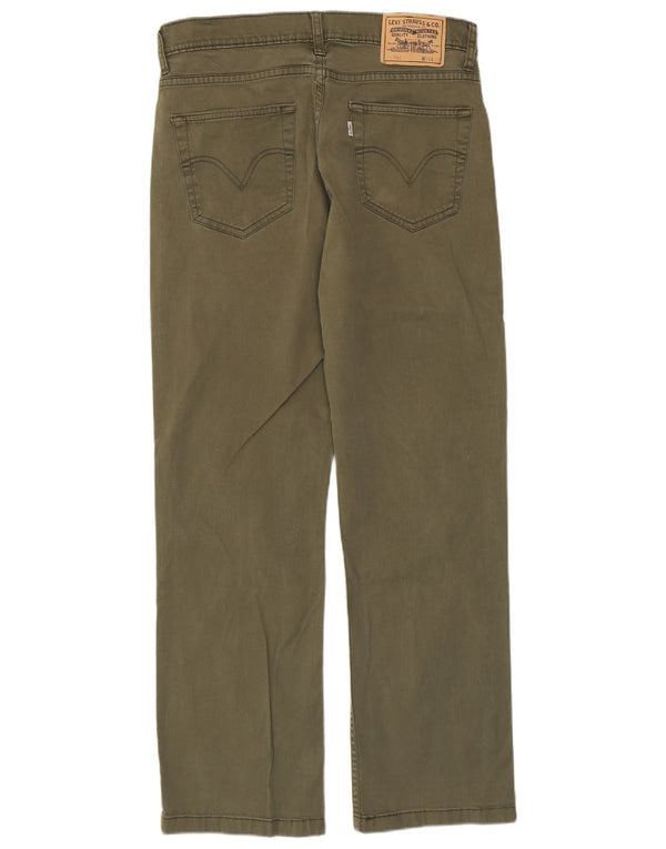 Levi's Mens 752 Straight Jeans W33 L30 Khaki Cotton