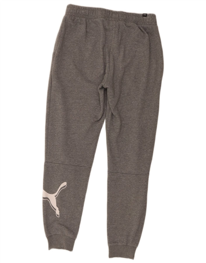 Pantaloni da tuta grafica da uomo Puma Joggers in cotone chiazzato grigio medio