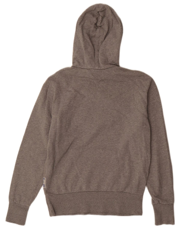 CHAMPION Mens Graphic Hoodie Jumper Medium Grey Cotton