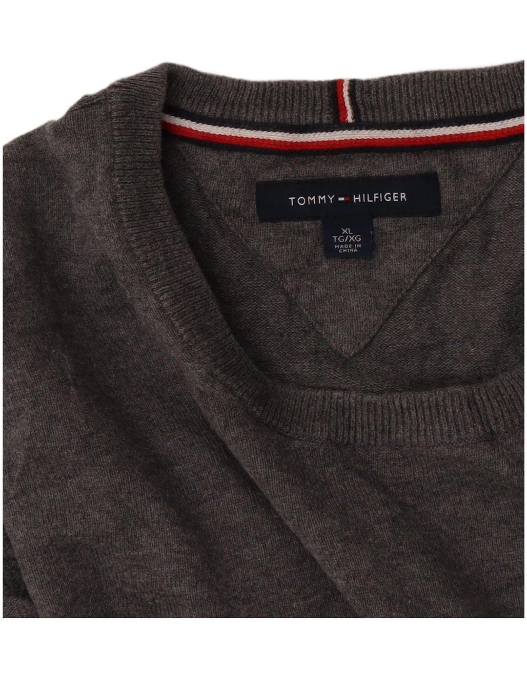 Maglione maglione girocollo da uomo Tommy Hilfiger XL grigio