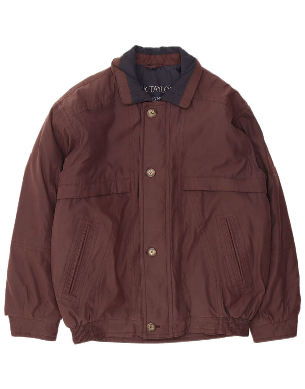 Giacca imbottita bomber da uomo Nick Taylor IT 50 Large Marrone Poliestere