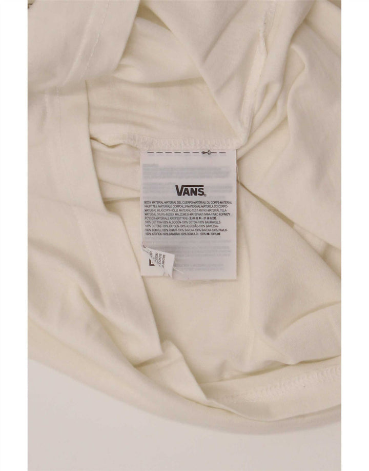 T-shirt grafica da uomo con vestibilità classica Vans, cotone bianco medio
