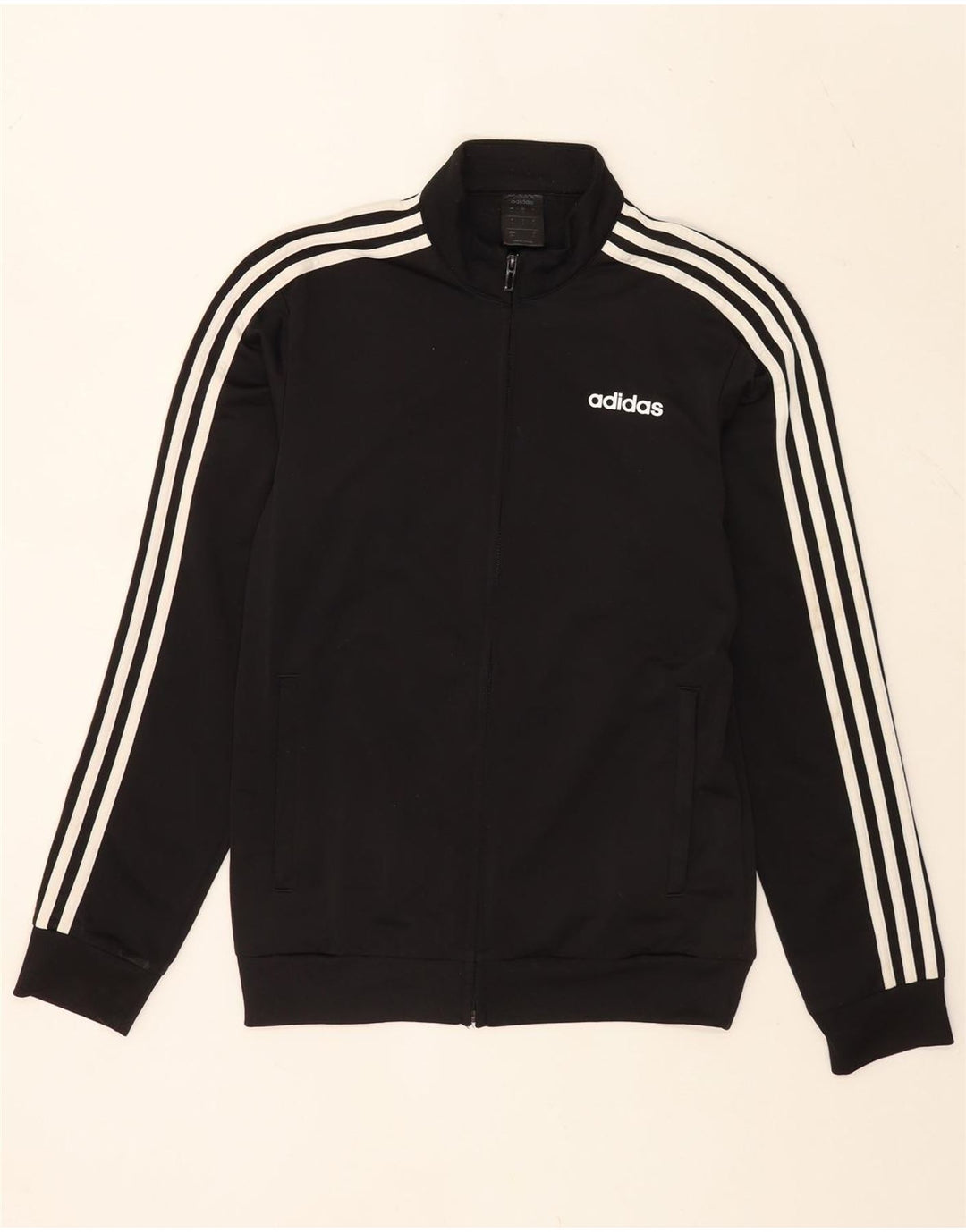 Giacca da ginnastica da uomo Adidas Small nera in poliestere