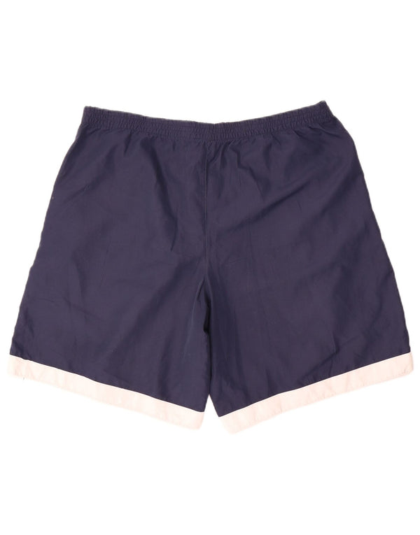 Pantaloncini chino da uomo Fila Large W36 poliestere color block blu navy