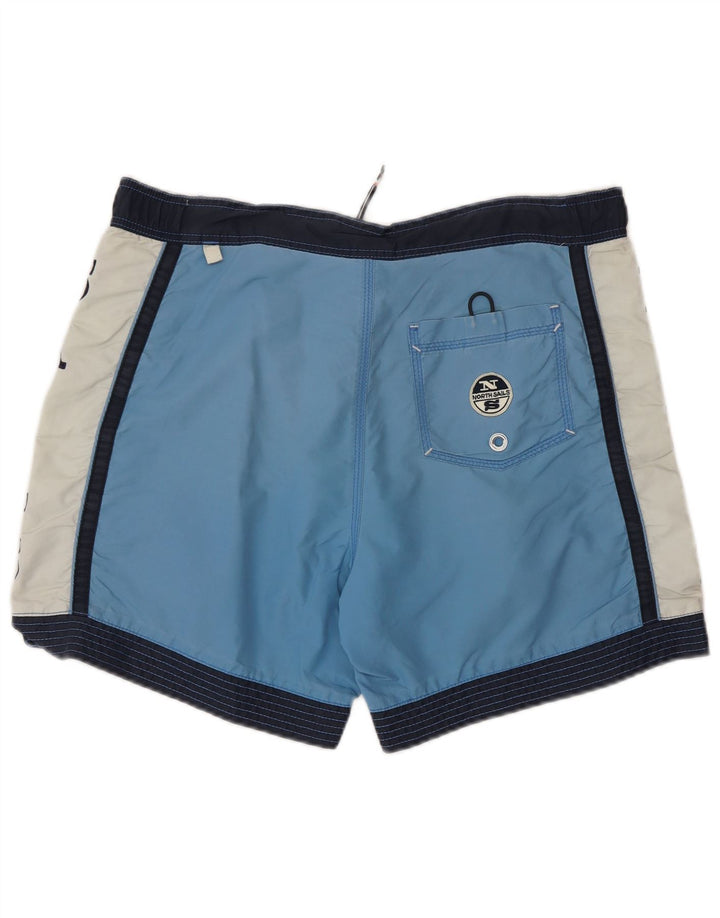 Pantaloncini da bagno grafici da uomo North Sails Poliestere color block blu medio