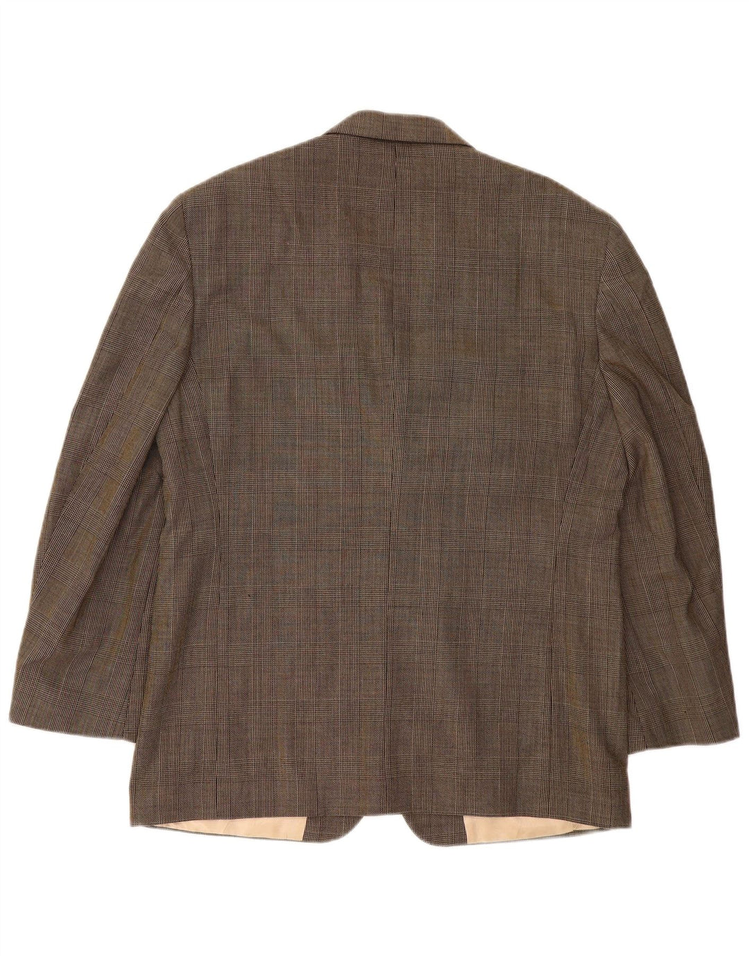 Giacca blazer da uomo a 3 bottoni Nautica UK 40 grande quadretto marrone