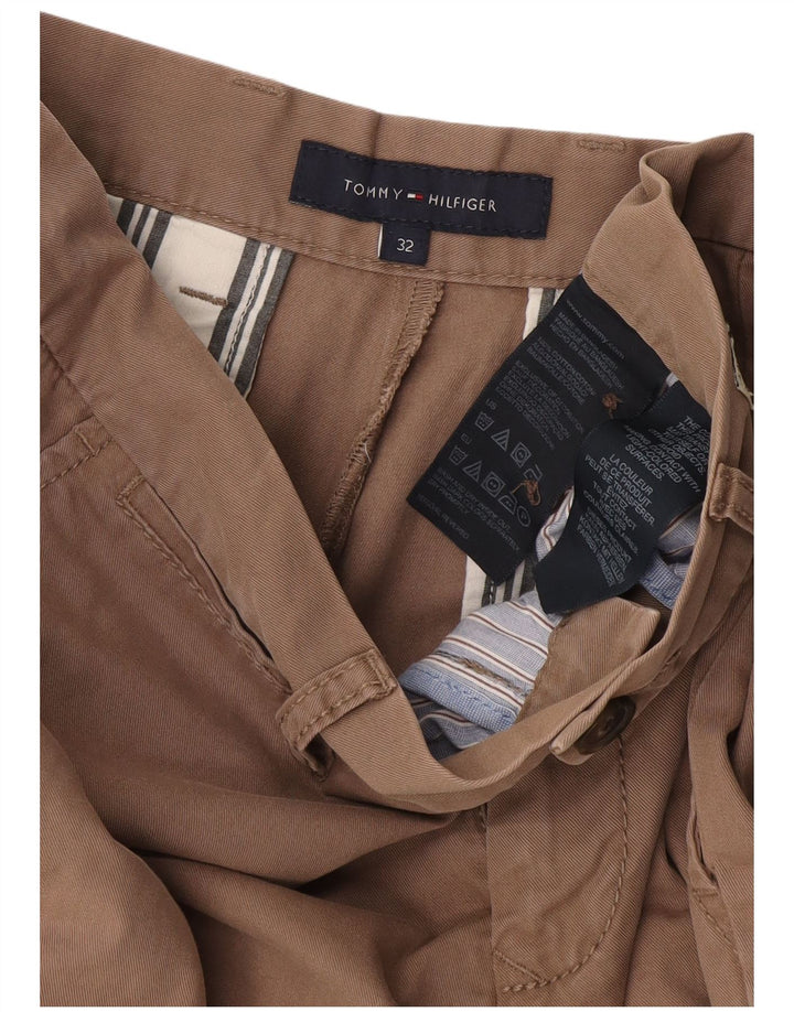 Pantaloncini chino da uomo Tommy Hilfiger W32 cotone beige medio