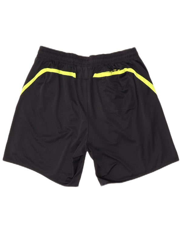 Pantaloncini sportivi Adidas Climacool da uomo grandi in poliestere color block nero
