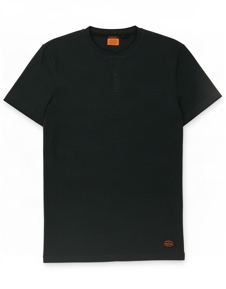 Polo da uomo Superdry in cotone verde medio