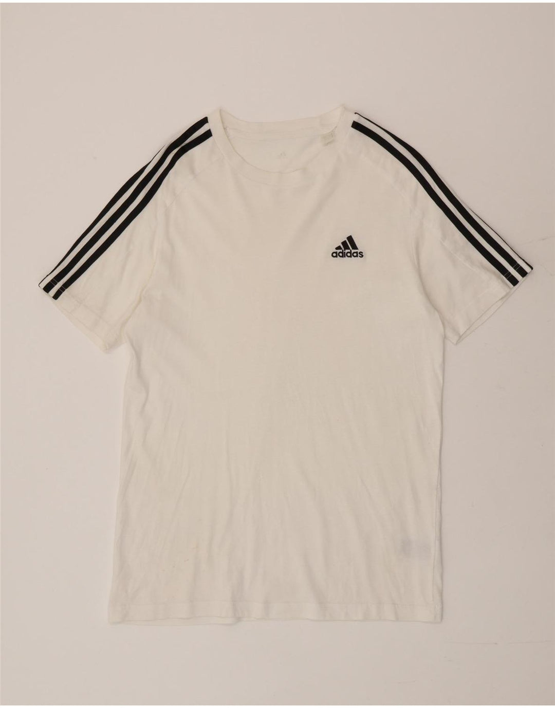 T-shirt da uomo Adidas Top Small in cotone bianco