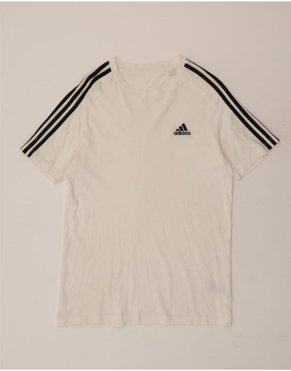 T-shirt da uomo Adidas Top Small in cotone bianco
