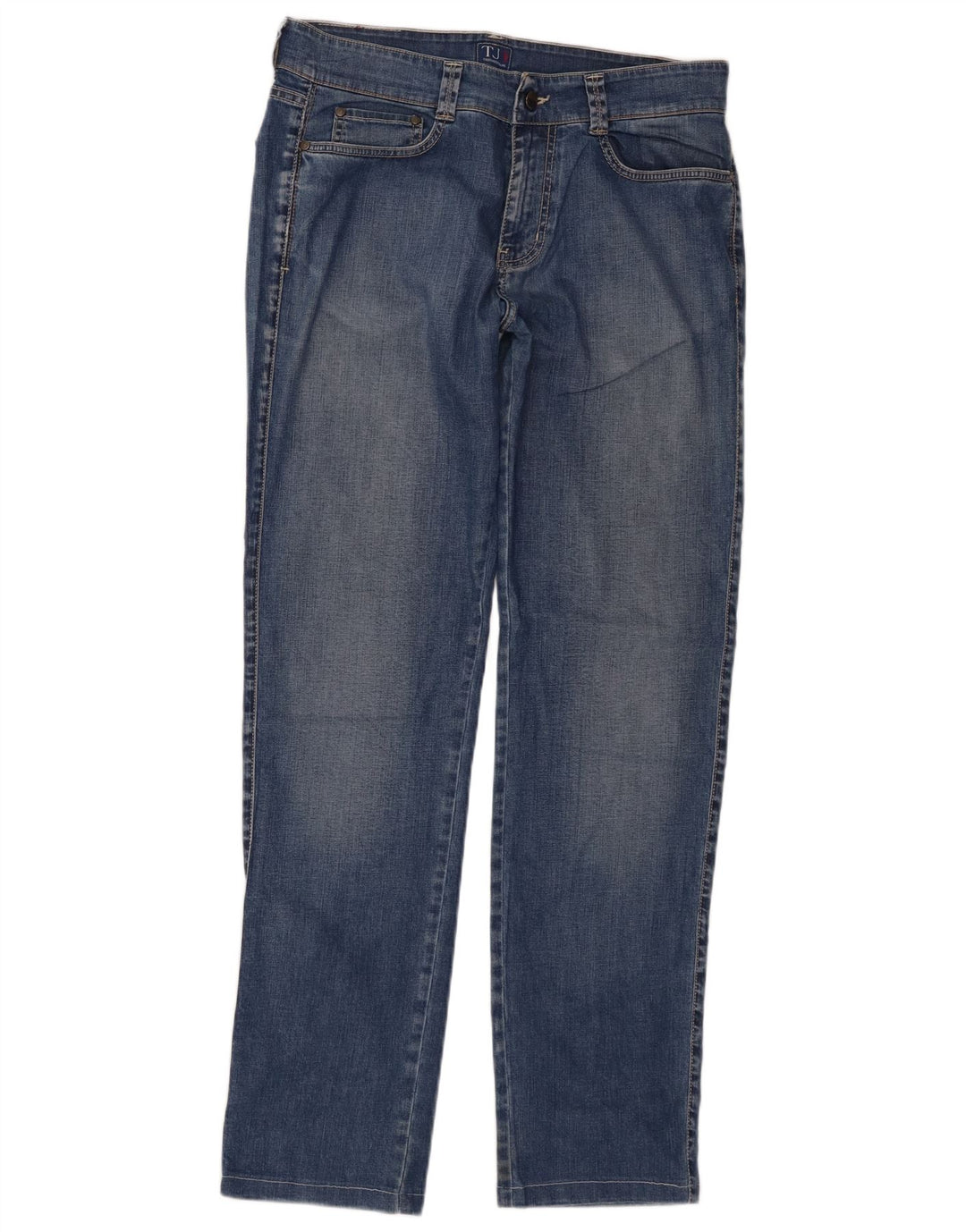 Jeans Straight Uomo Trussardi W33 L32 Blu Cotone