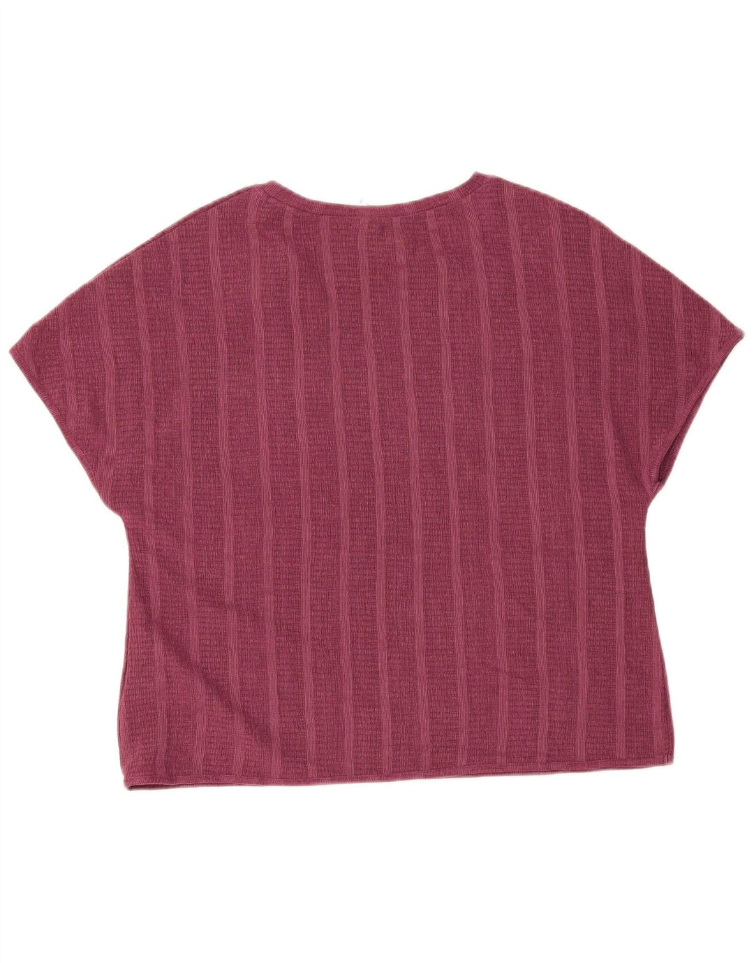 T-shirt da donna Marks & Spencer Top UK 14 poliestere a righe marroni grandi