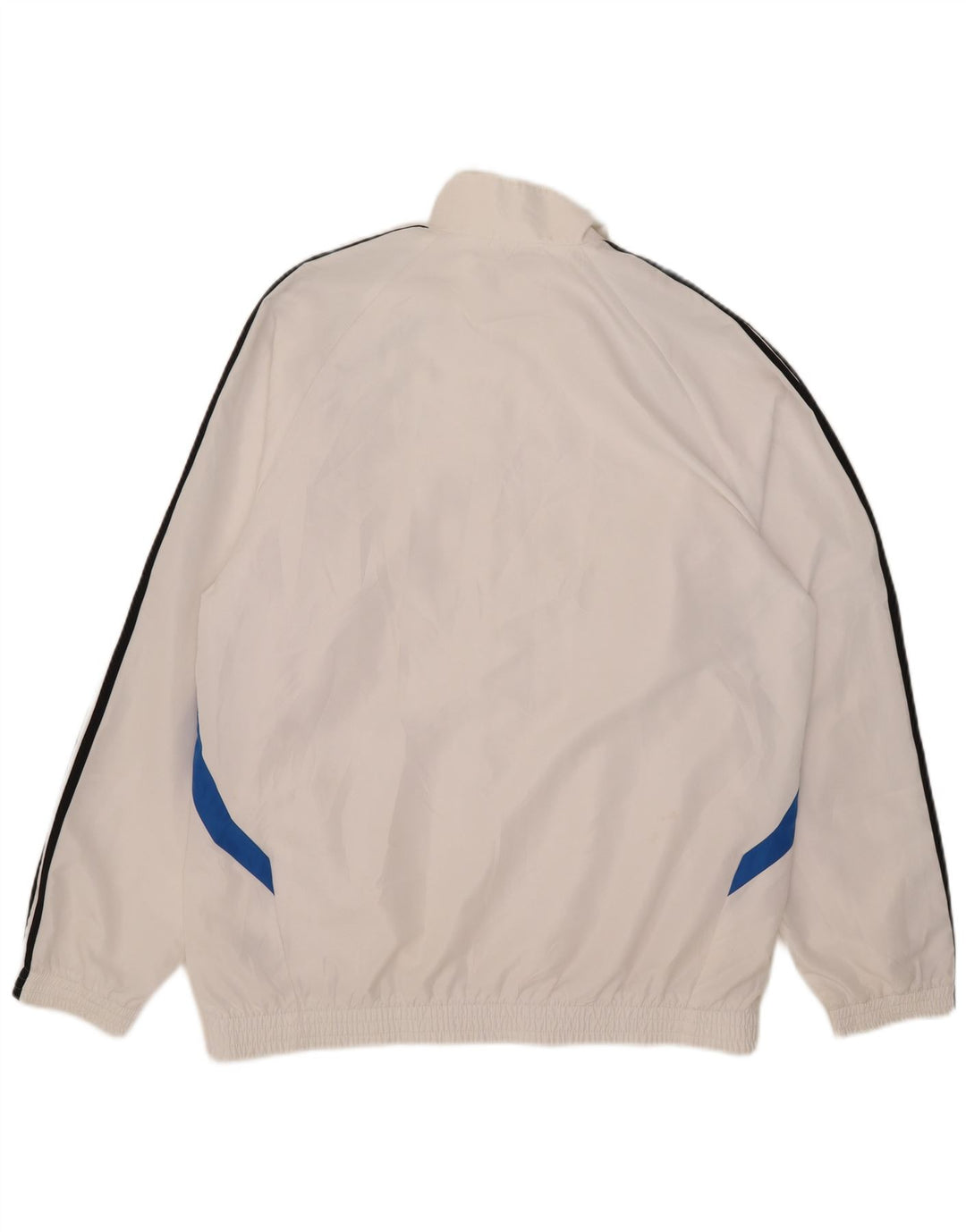 Giacca da tuta da uomo Adidas UK 42/44 Large Poliestere color block bianco