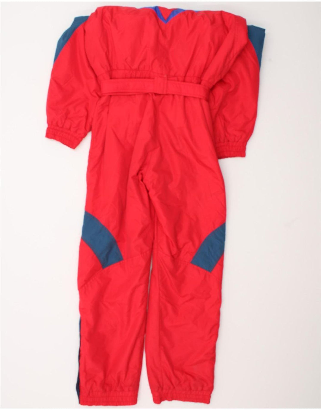 Tuta da sci con cappuccio da donna Brugi IT 44 Medium Red Colourblock in poliammide