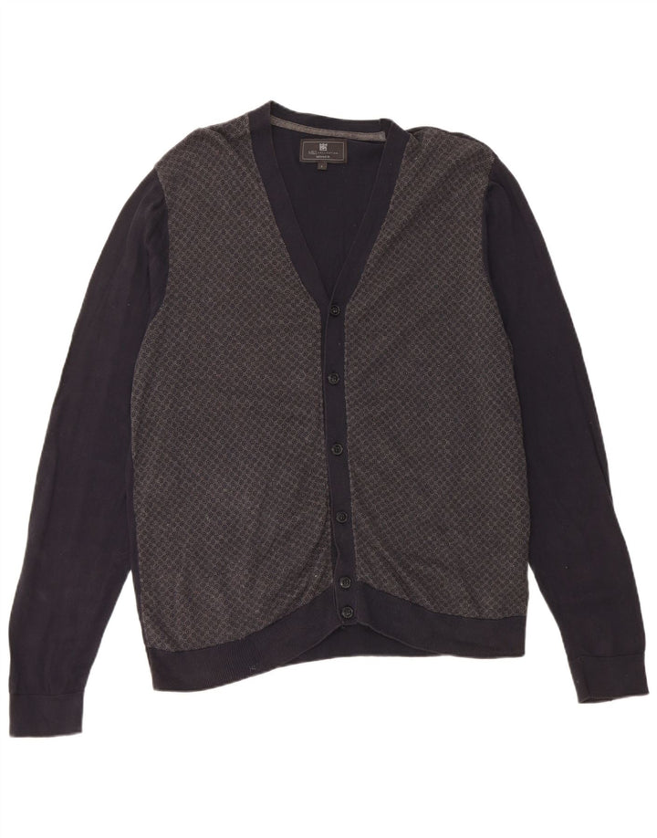 Maglione cardigan da uomo su misura Marks & Spencer grande blu navy