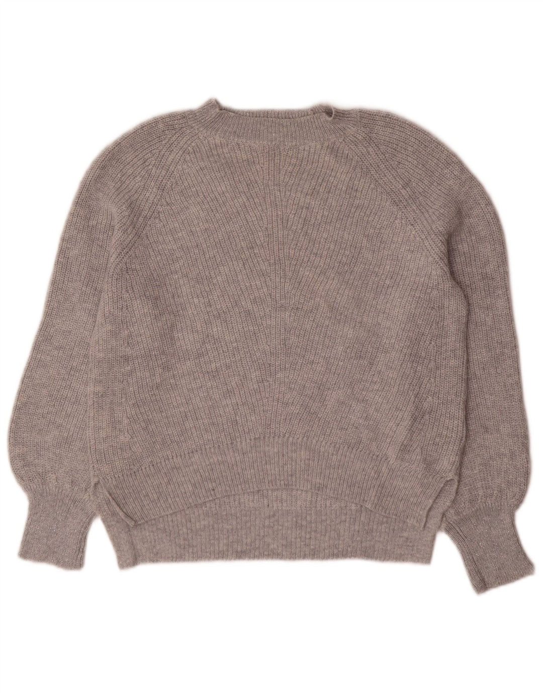 Maglione maglione girocollo oversize da donna Marks & Spencer UK 10 piccolo grigio