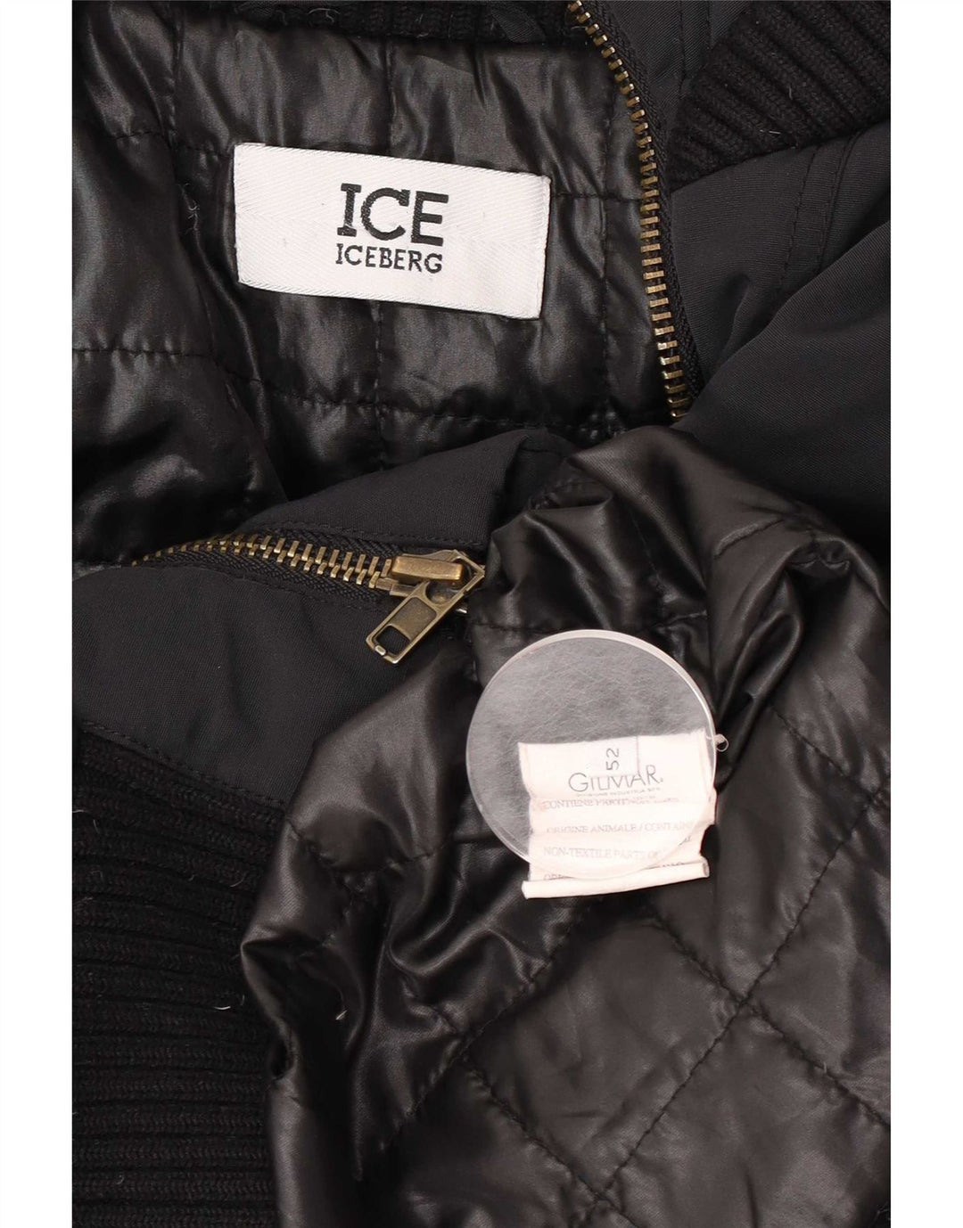 Giacca imbottita da donna Iceberg IT 52 2XL Nera