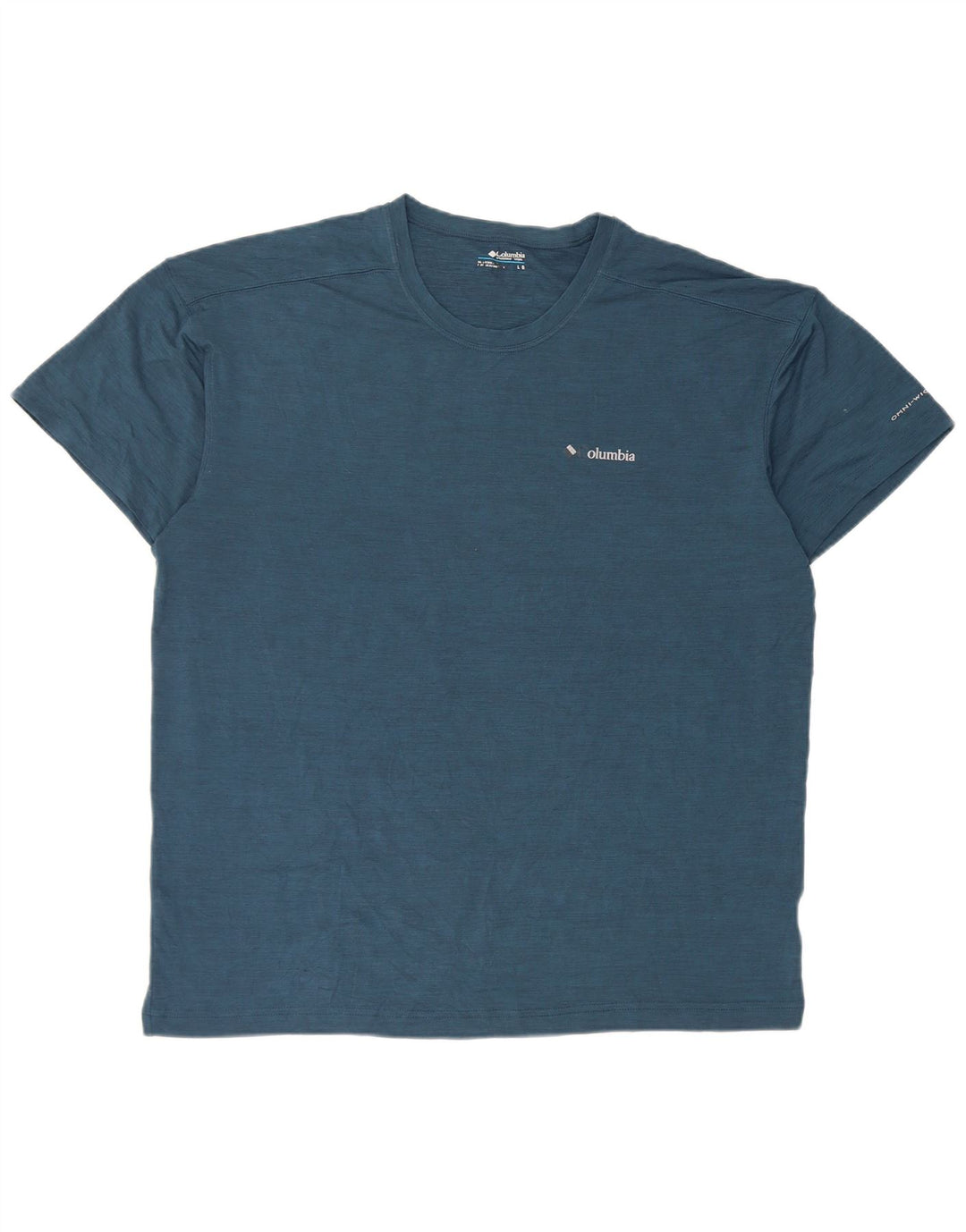 Maglietta da uomo Columbia Top grande in poliestere blu