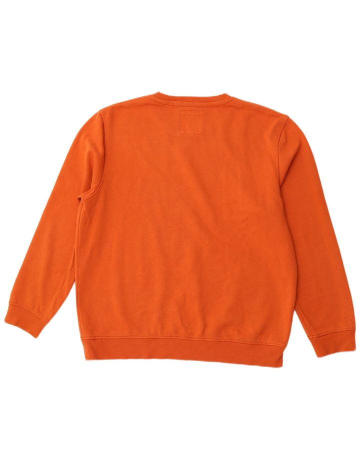 CREW CLOTHING Felpa da uomo Maglione 2XL Cotone arancione